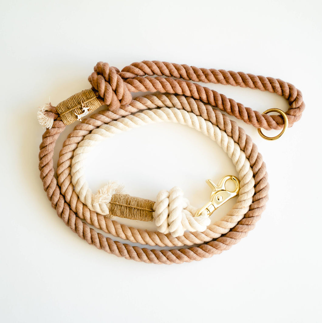 Furlou - 'Cafe Con Leche' - Dog Rope Leash