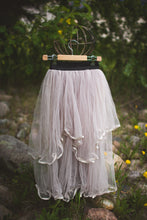 Elegant Women Ladies Maxi Long Tulle Skirts Mesh Ruffle Pleated Skirt