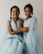 Wedgewood french lace and tulle maternity gown.   Plus mini version