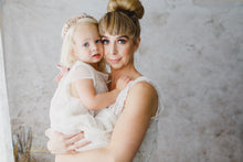 Vintage lace Mommy and Me dresses.