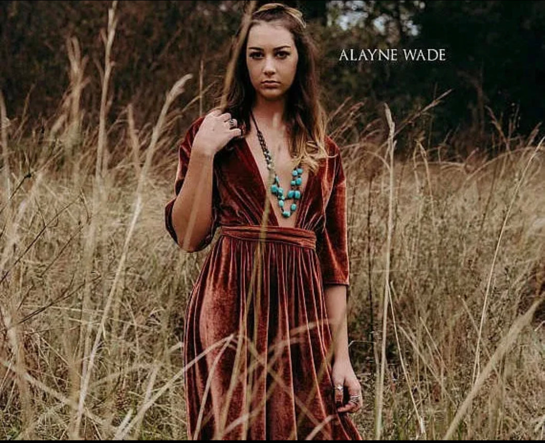 Rust boho velvet dress Pinkstar Maternity Couture Rust boho velvet dress Pinkstar Maternity Couture