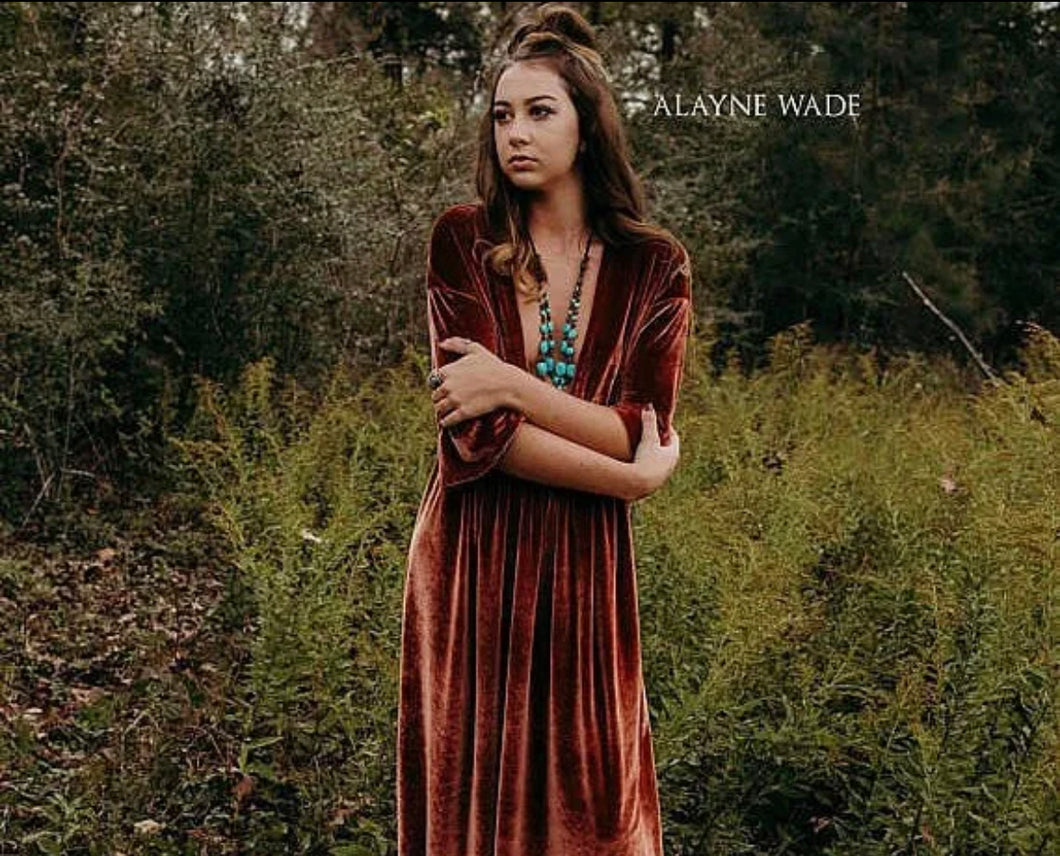 Rust boho velvet dress – Pinkstar Maternity Couture Rust boho velvet dress – Pinkstar Maternity Couture