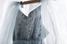 Wedgewood french lace and tulle maternity gown.   Plus mini version