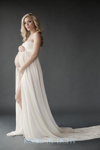 Peachy natural Rachel gown, very flowy!