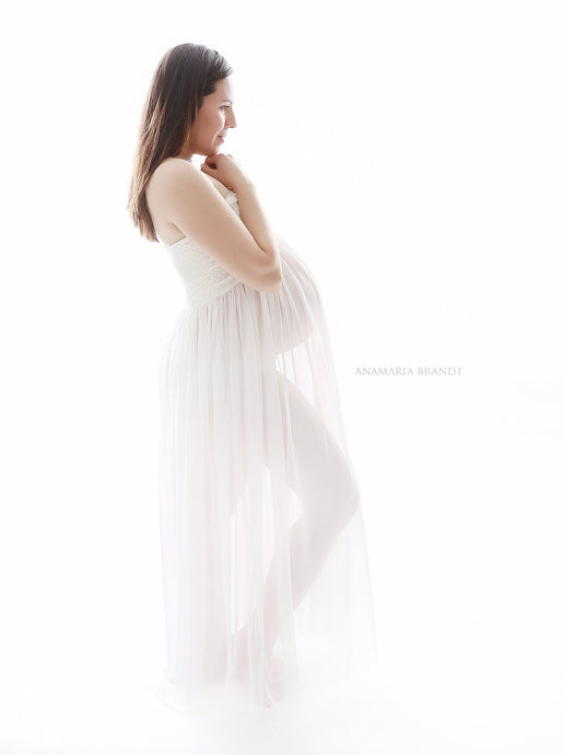 Simple sheer mama gown