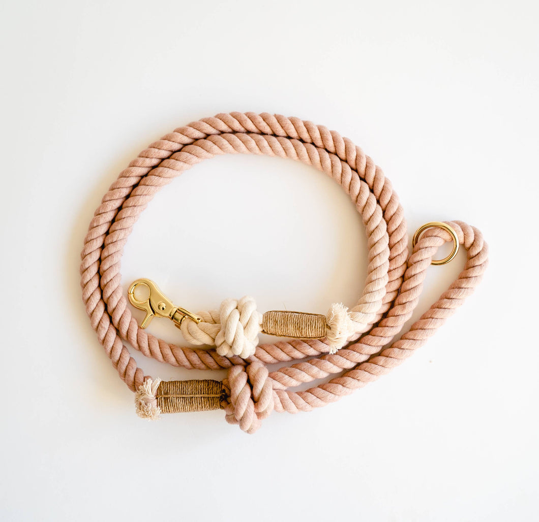 Furlou - 'Antique Rose' - Dog Rope Leash